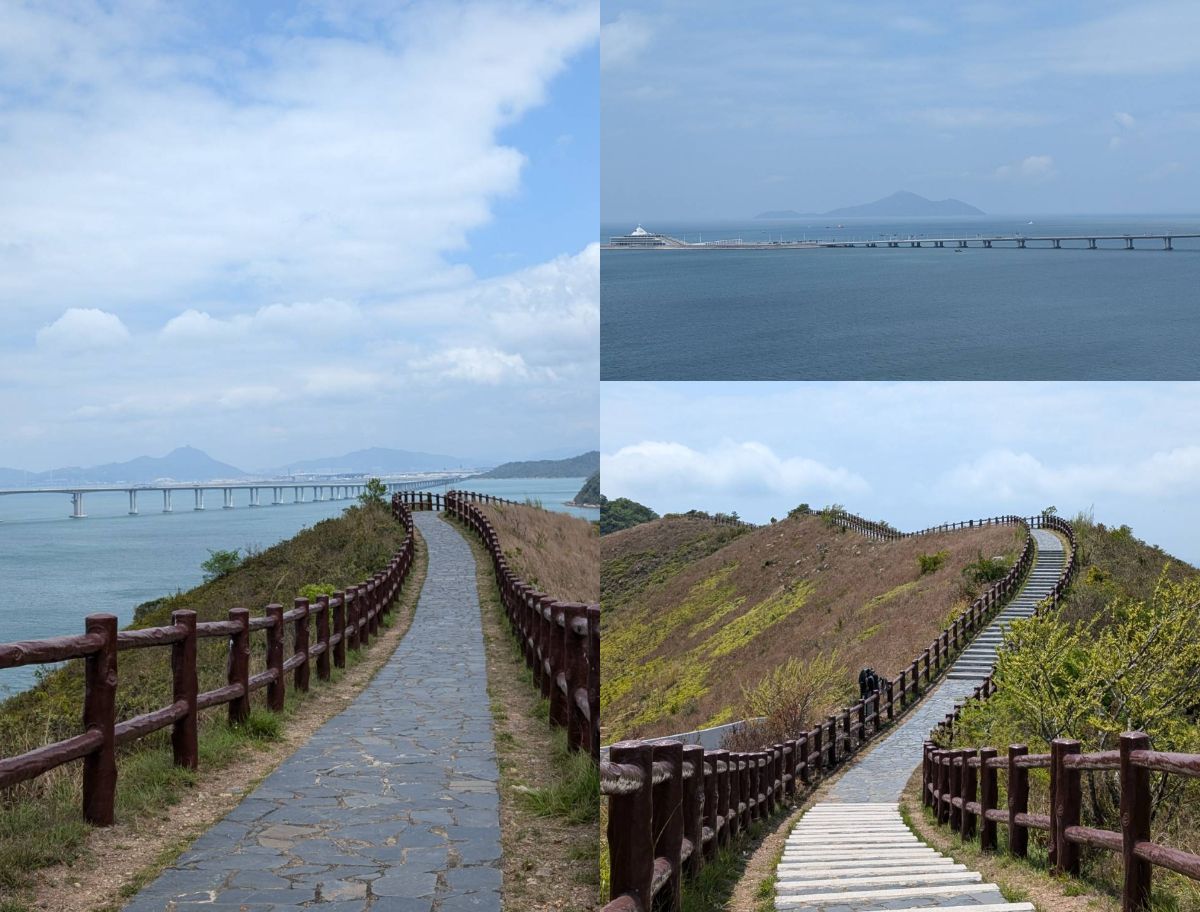 大澳虎山,登虎山觀景台、走絕美海景步道、賞蔚藍海景與港珠澳大橋